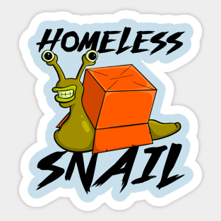 Funny Homeless Snail Cute Animal Sticker